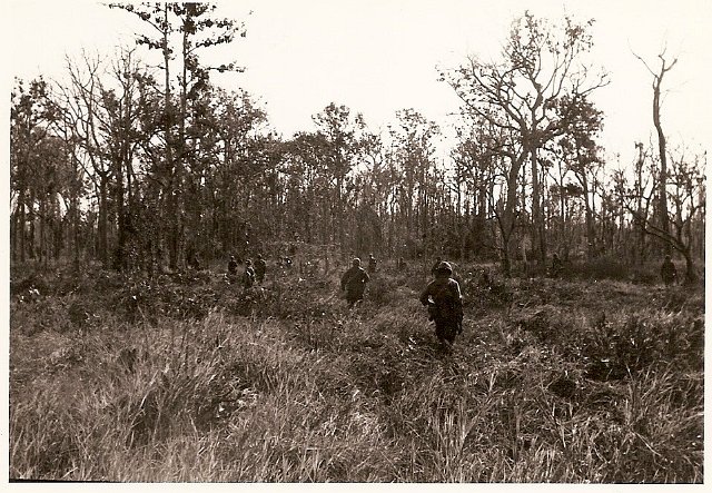 Alpha Company on a foot patrol